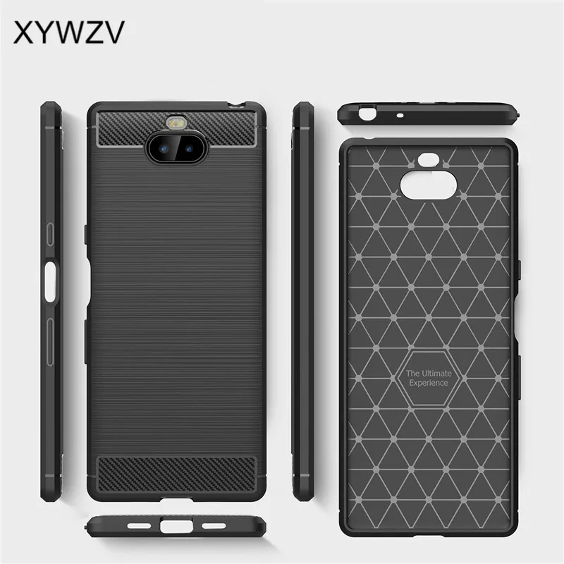 For Sony Xperia 10 Case Luxury Armor Rubber Soft Silicone Phone Cover 10/XA3 Fundas |