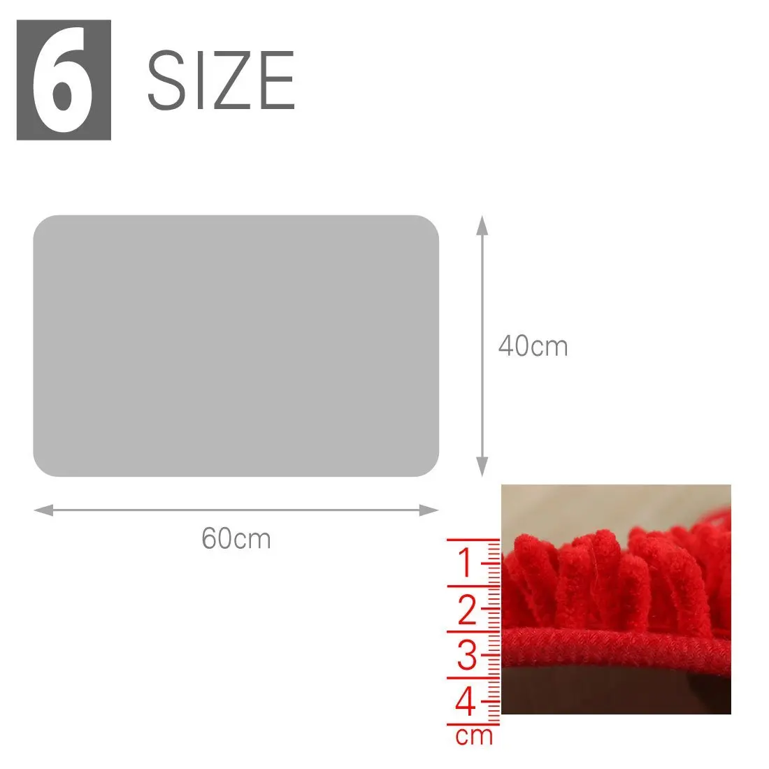 40x60 см/50x80 см, кухонный напольный коврик из шенили, ковры, впитывающий кухонный коврик, красный дверной коврик