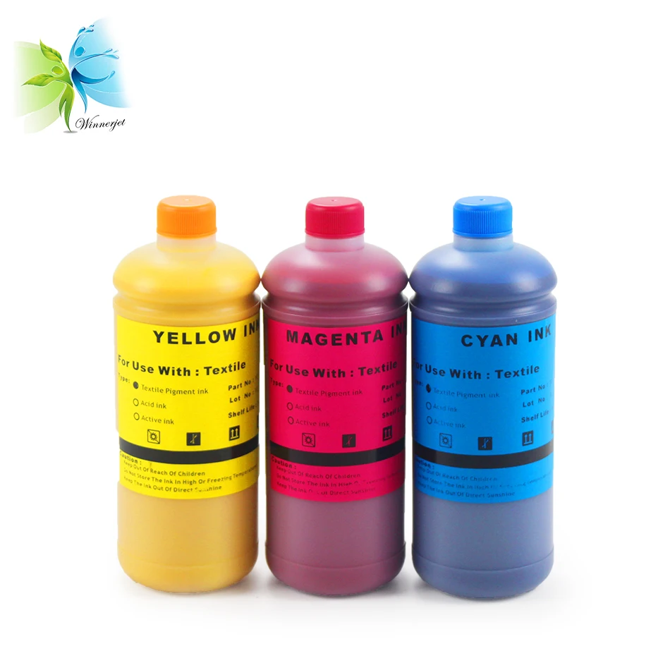 WINNERJET белые текстильные чернила DTG для принтера Epson 1390 L800 l1800 f2000|ink dtg|textile inkwhite textile