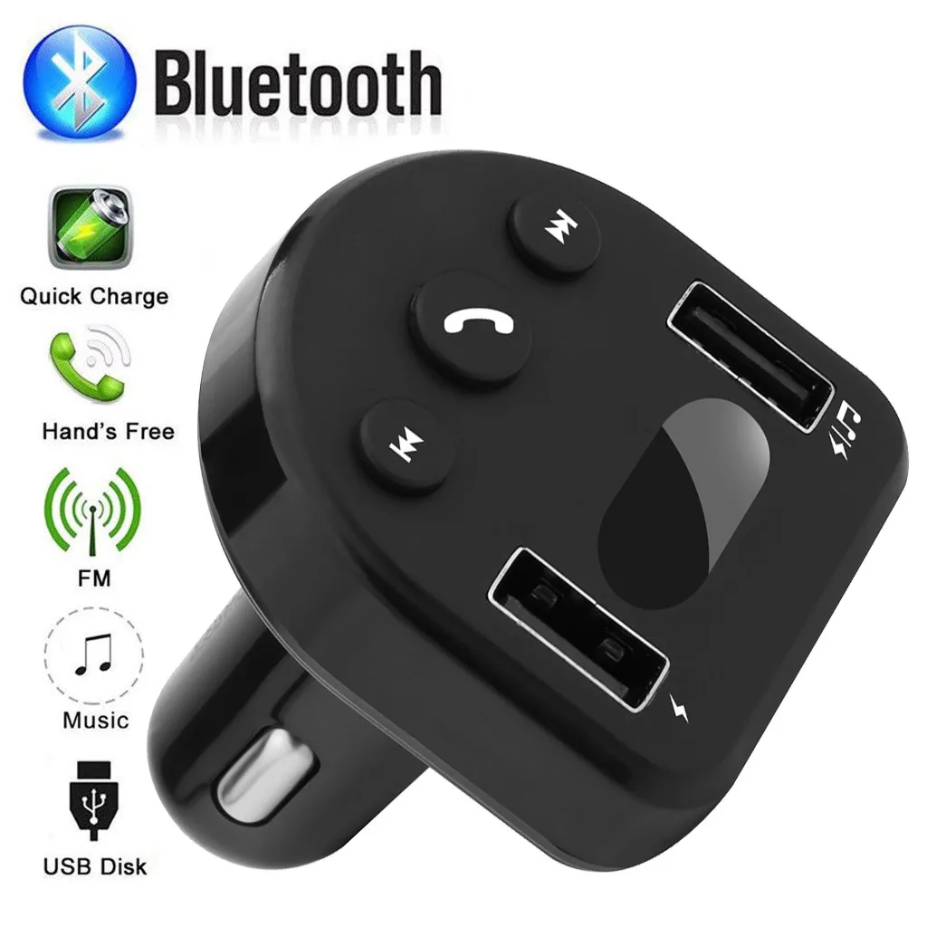 Автомобильный Bluetooth беспроводной передатчик для автомобиля Комплект громкой MP3 музыкальный плеер Поддержка 5 в 3.6A USB зарядное устройство fm-модулятор