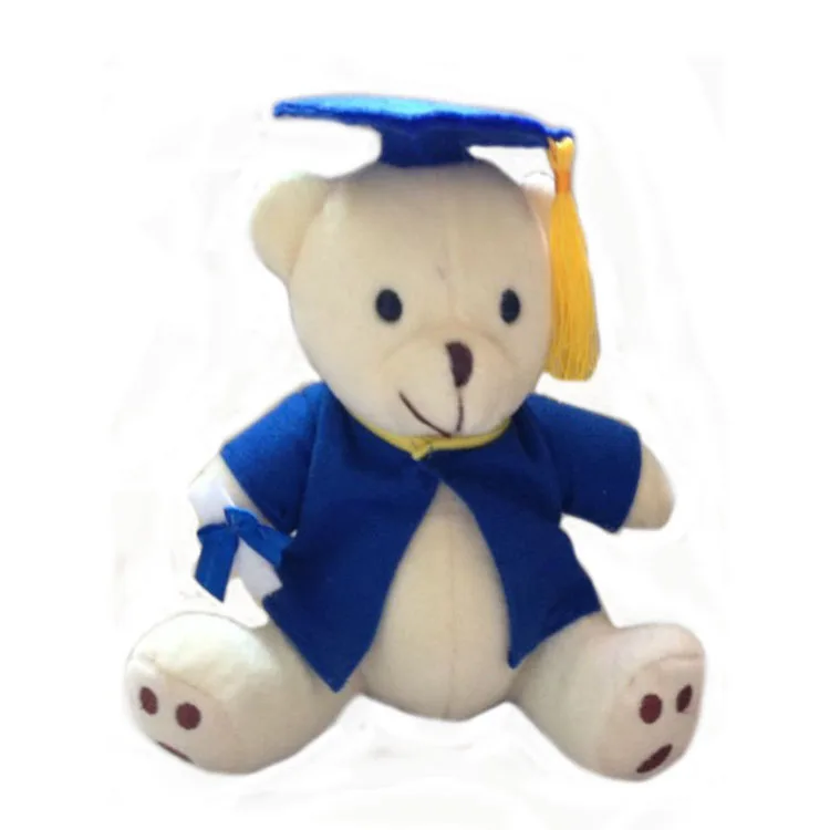 17cm c bear blu gown 5 шт./лот, 17 см и длиной 22 см плюшевая к окончанию учебного заведения, медведь, мягкая игрушка на выпускном плюшевый мишка, выпускной, подарок - Цвет: 17cm c bear blu gown