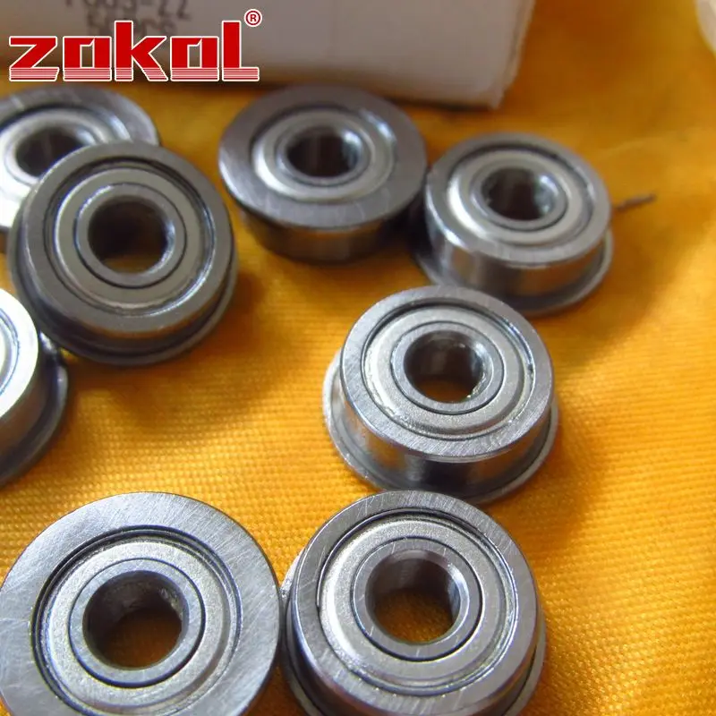 Фланцевый подшипник ZOKOL F605 ZZ F605ZZ шариковый с глубоким желобом 5*14(16)* 5 мм