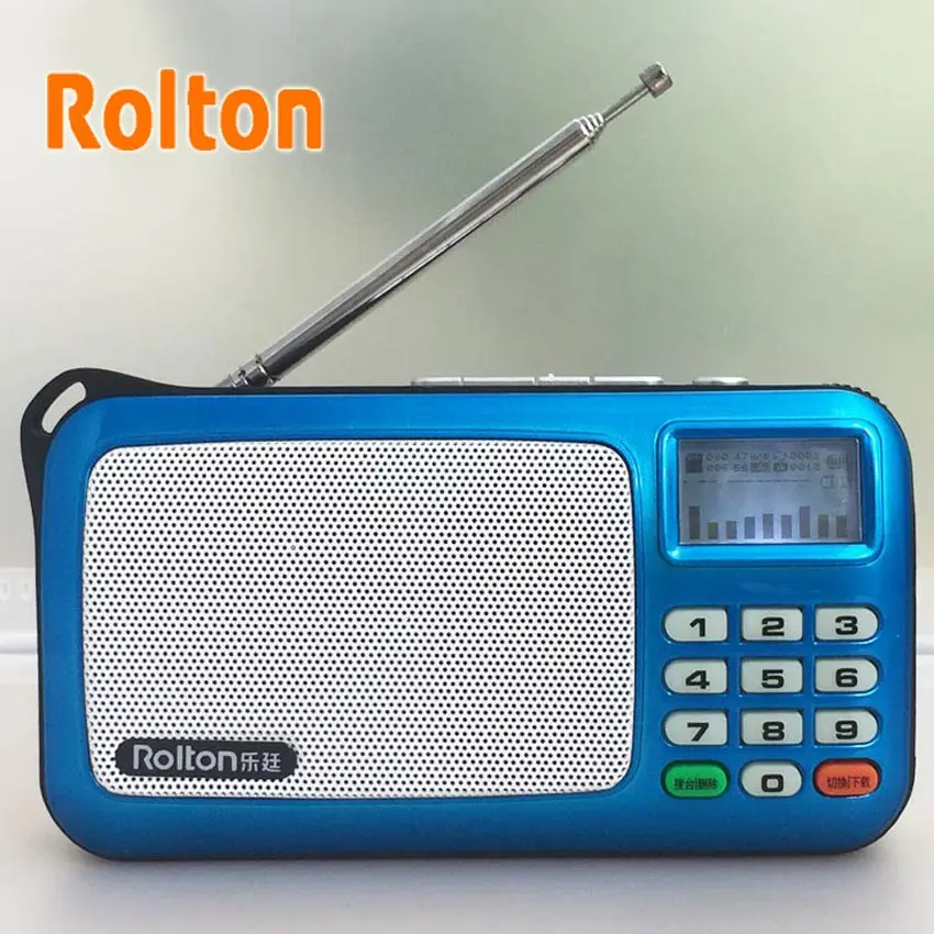 Портативный мини fm-радио динамик музыкальный плеер TF карта USB для ПК iPod Телефон с lcd DisplayStereo гарнитура воспроизведение Rolton W505