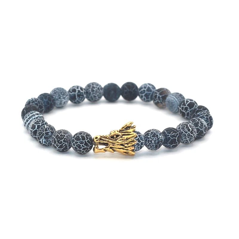 Браслет с бусинами в виде совы дракона черепахи |
