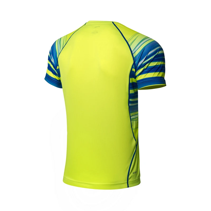 Li Ning мужские футболки для бадминтона на сухой дышащей комфортной подкладке