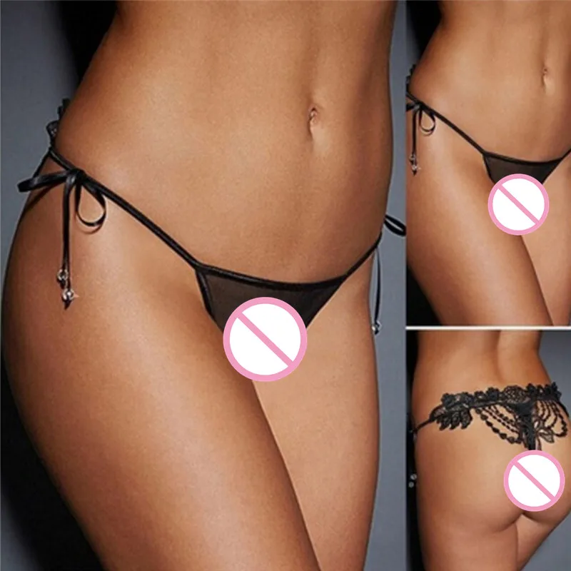 Женское сексуальное нижнее белье с кружевной вышивкой трусики-стринги Бандажное