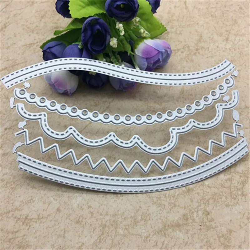 5 шт./компл. декоративные края карт металлический трафарет для сделай сам