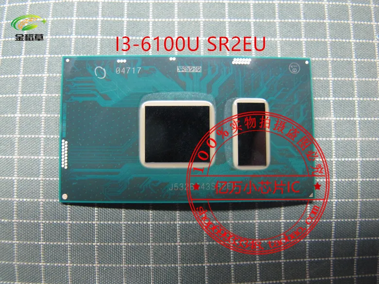 100% новый и оригинальный i3-6100U SR2EU i3 6100U BGA с шариком ЦП в наличии для ноутбука |