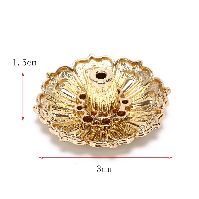 Металлическая пластина для благовоний в форме лотоса с 8 отверстиями|Благовония