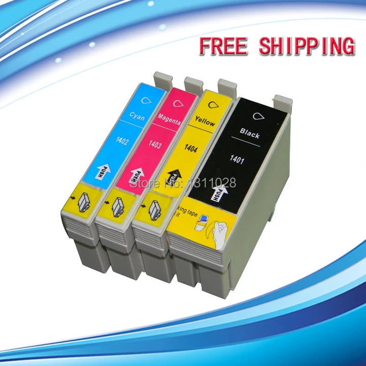 Совместимый чернильный картридж t1401 t1402 t1403 t1404 для epson Workforce WF 3012/WF 3520/WF 3530/WF 3540/WF