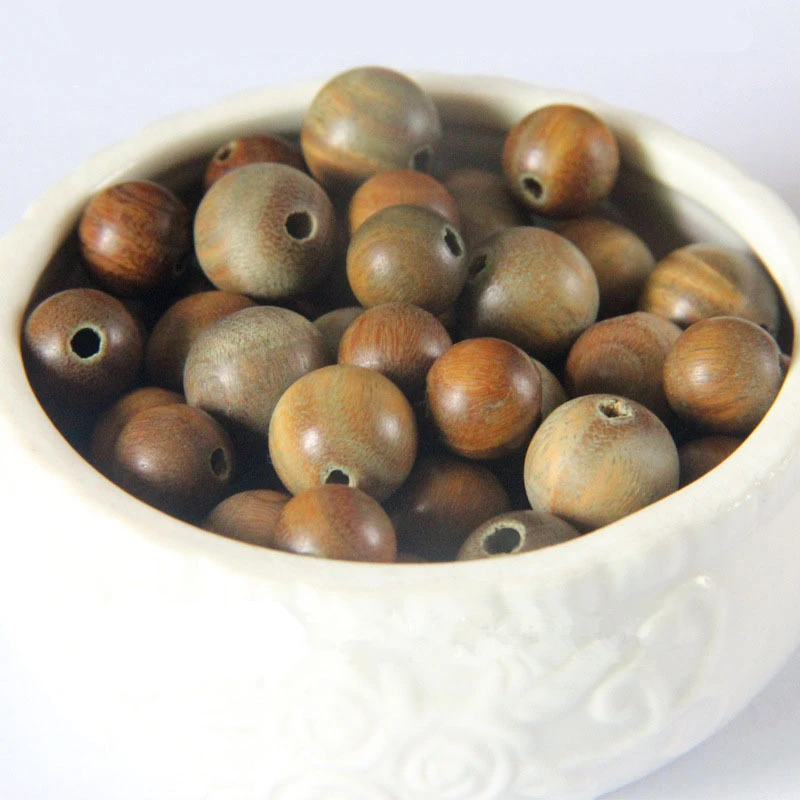 Бусины Из Натурального сандалового дерева 10 шт./лот мм 12 15 18 20 | Украшения и