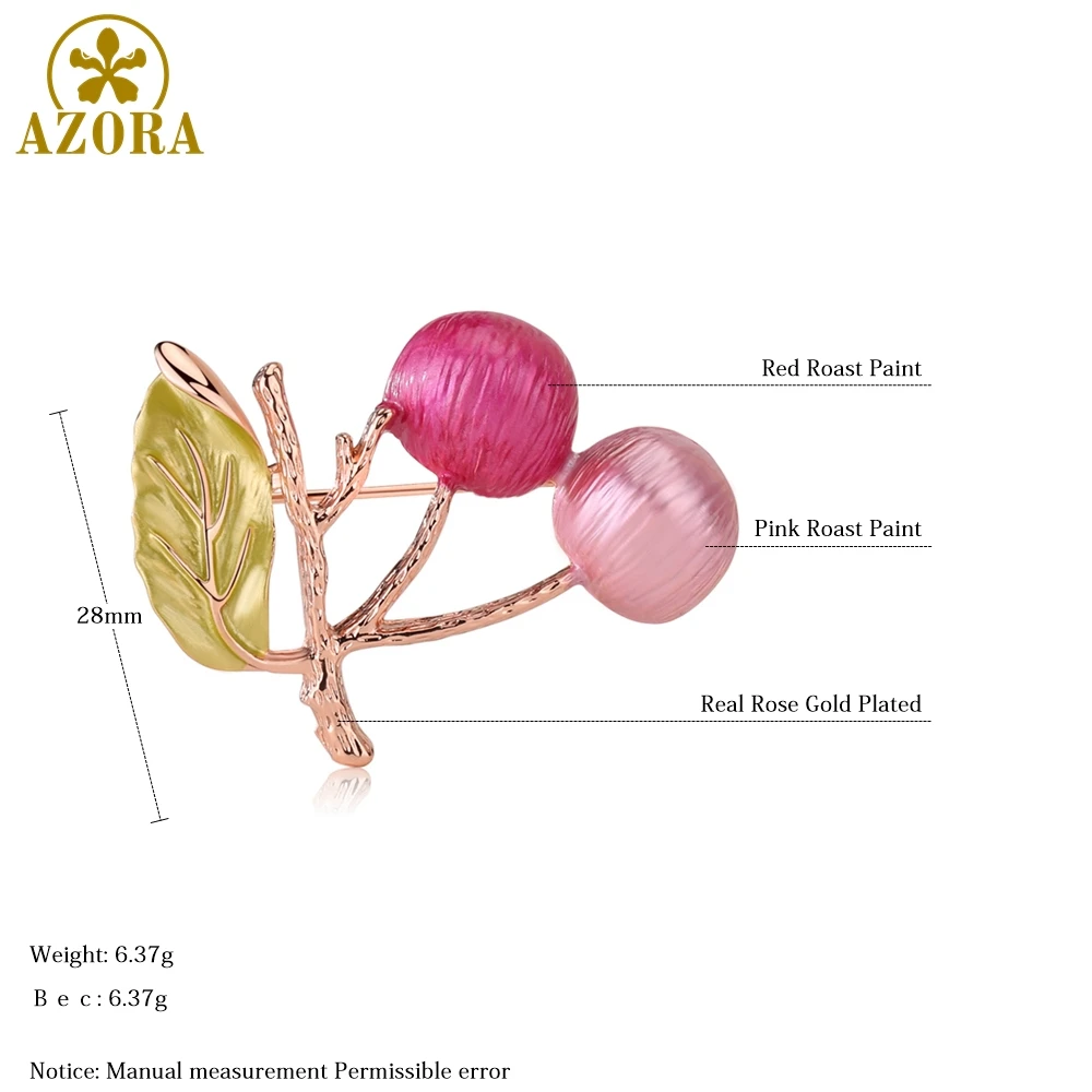 Азора разноцветный жаркое из краска Apple броши в виде дерева и булавки для женщин