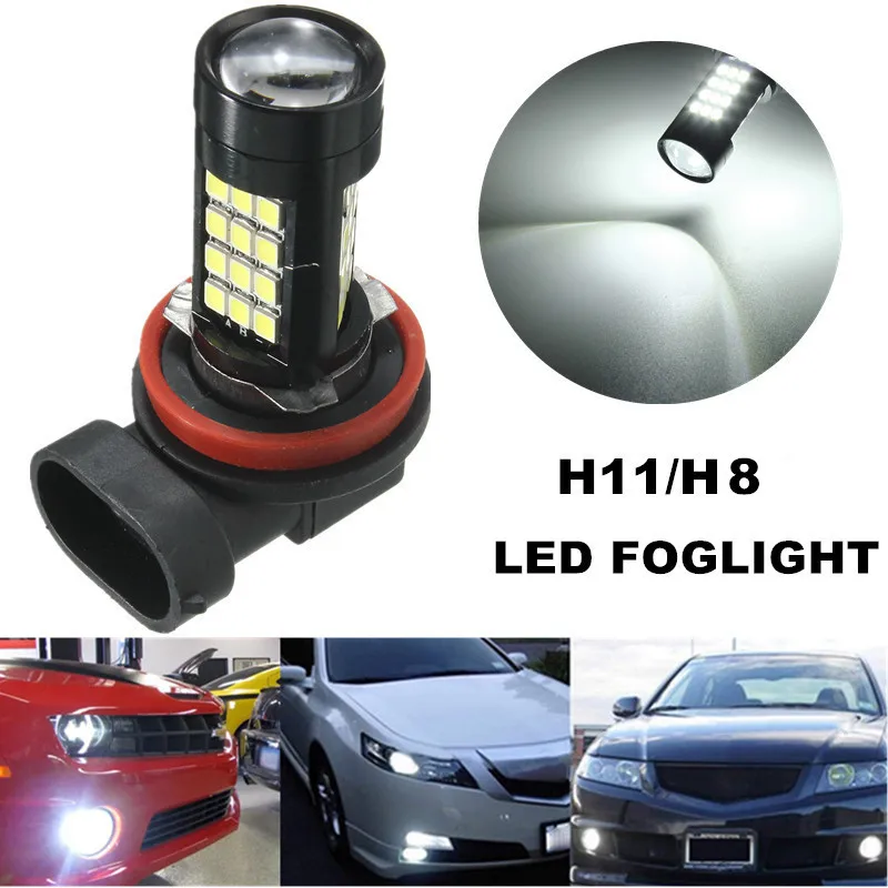 Горячая 2 шт. H11/H8 42 SMD LED Белый Samsung 2835 Canbus без ошибок противотуманная фара 6500K JLD |