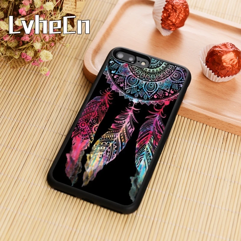 LvheCn Ловец снов Мандала шаблон чехол для телефона iPhone 5 6 6s 7 8 plus 11 pro X XR XS max samsung S7 edge