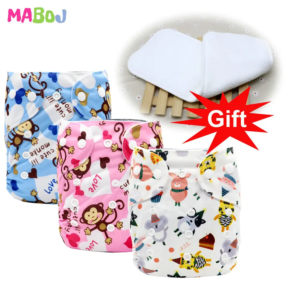 PD5-4-8-2 MABOJ Cloth Diapers Baby Pocket Cloth Diaper One Size Waterproof Nappy Reusable Cloth Nappies Set Washable Wholesale New - Цвет: PD5-4-8-2