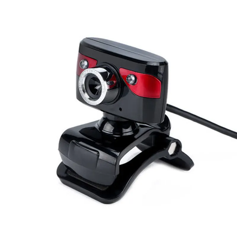 USB веб камера Basix 2 Led с микрофоном и клипсой для Skype Youtube компьютера ПК ноутбука