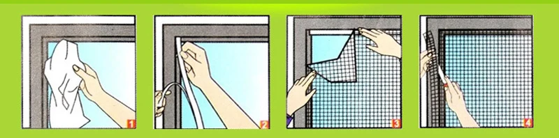 DIY оконный экран летняя противомоскитная сетка для окна на окно невидимая с волшебной нейлоновой наклейкой