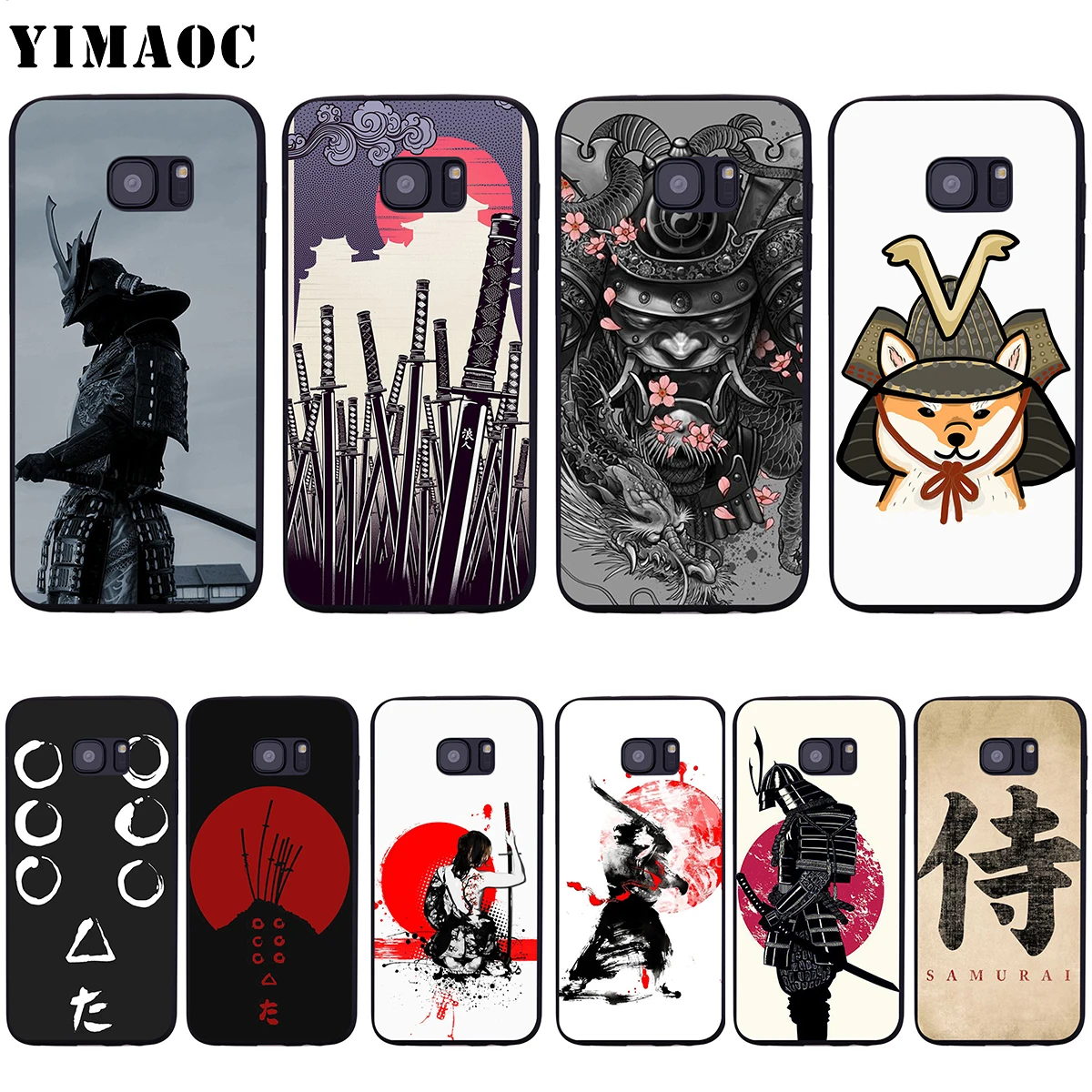 Чехол YIMAOC Samurai для Samsung Galaxy A7 A8 A9 A10 A20 A30 A40 A50 A70 M10 M20 M30 S10e J6 Plus|Бамперы| |