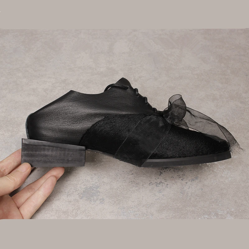 Buono Scarpe/женская повседневная обувь из натуральной кожи; леопардовые туфли из конского волоса; женские туфли на танкетке