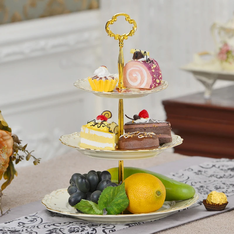 Керамика современная мода керамическая трехслойная еда декоративный поднос