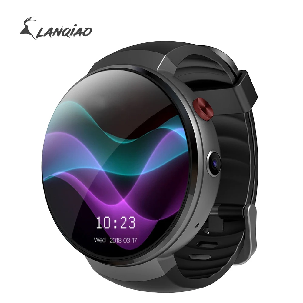 LEM7 1+ 16g памяти 4g Android 7.1.1 мужские спортивные цифровые наручные часы черный силиконовый монитор сердечного ритма внешний аккумулятор 1,39 дюймов экран