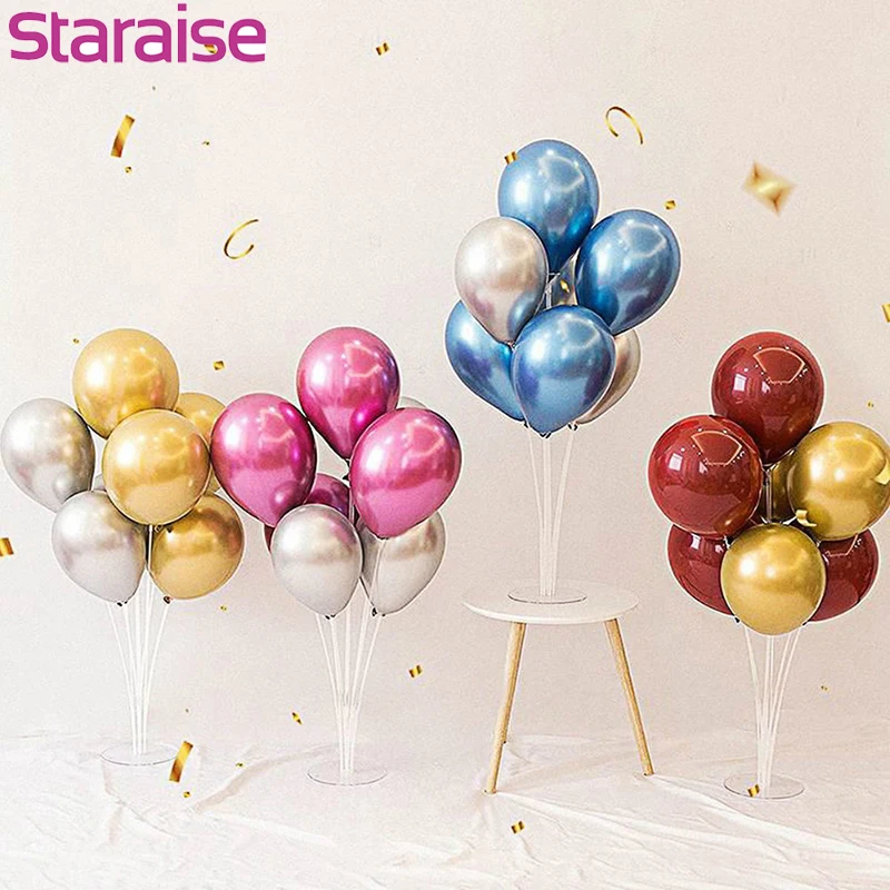 Воздушный шар металлик Staraise 7 шт. и 1 набор подставка для воздушных шаров