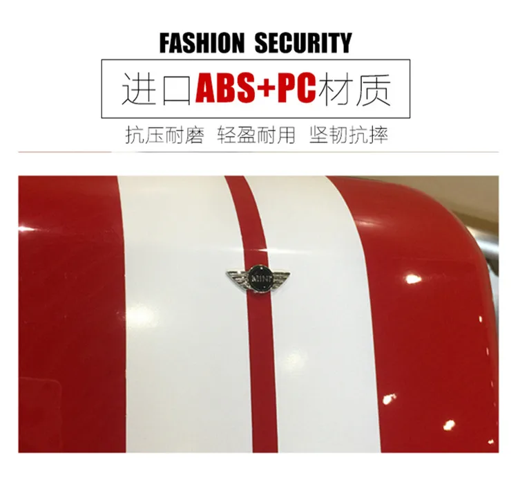 Абсолютно ABS+ PC материал стиль mini Ray черный/красный/белый/синий/серебристый багажные ящики для путешествий для mini cooper F56 F55 F54 F60 R56