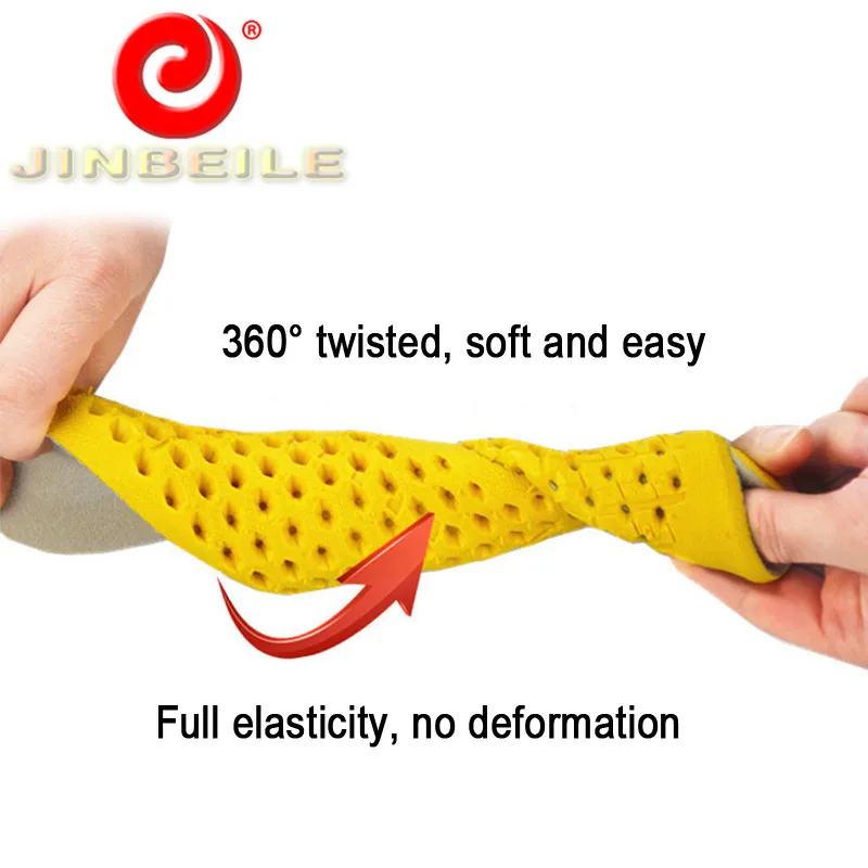 JINBEILE 3 см Высота Увеличение стельки Stretch дышащие кроссовки Подушка Pad вставить 35 44