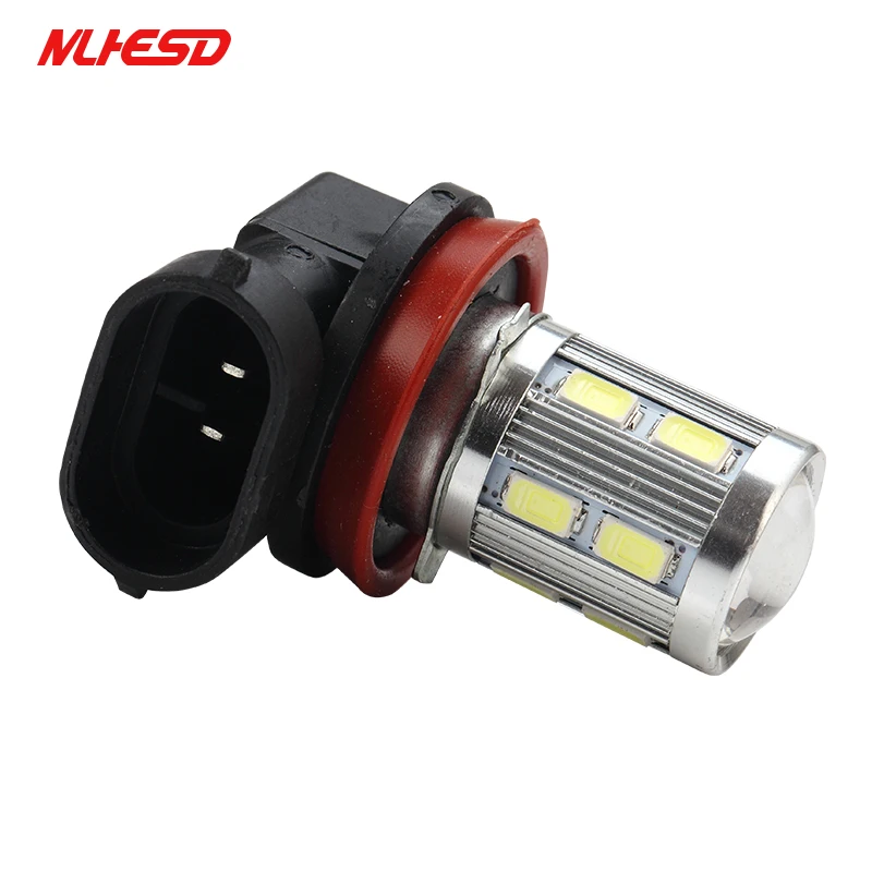 2 шт. H8 H11 светодиодный авто лампы 6000K белый желтый красный Cree чип 12SMD 5730 1000LM