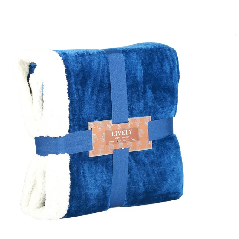 Кашемировое одеяло из овечьей шерсти Фланелевое двойное на осень и зиму плотное