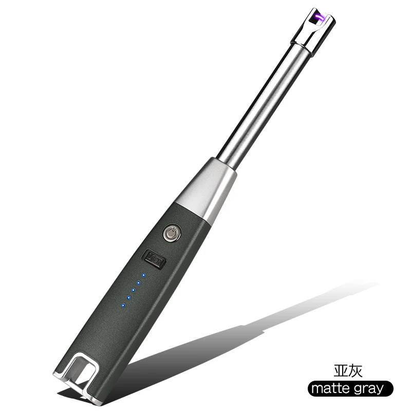 5 Usb зарядка Электронная зажигалка Кемпинг барбекю кухня зажигалка дисплей электричество плазма дуга воспламенитель ветрозащитный безопасность - Цвет: 5