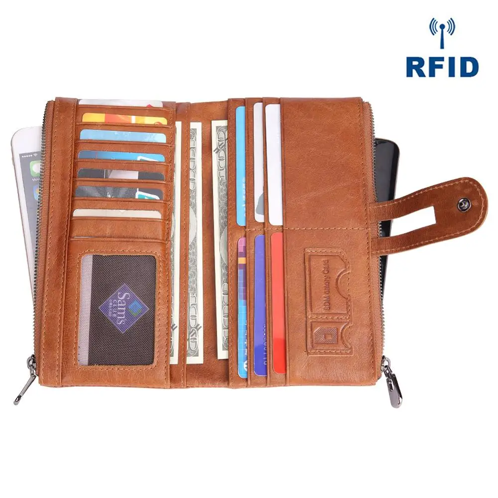 JOYIR Лидер продаж кошелек из натуральной кожи мужские Rfid кошельки мужской