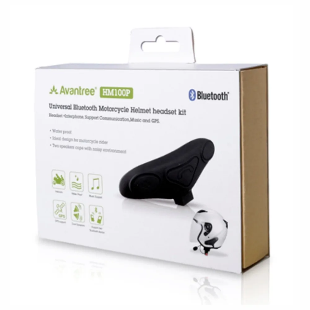 Avantree [ версия] Водонепроницаемая bluetooth-гарнитура для мотоциклетного шлема с микрофоном для мотоциклистов