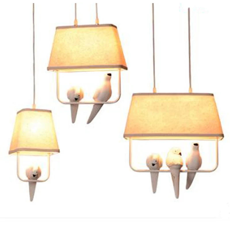 Светодиодная потолочная люстра в виде птицы декоративный потолочный светильник