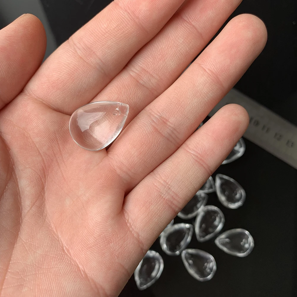Новая капля воды Suncatcher Гладкий кристалл кулон люстра с хрустальными подвесками часть бисера Центр прозрачного стекла украшения DIY поставка