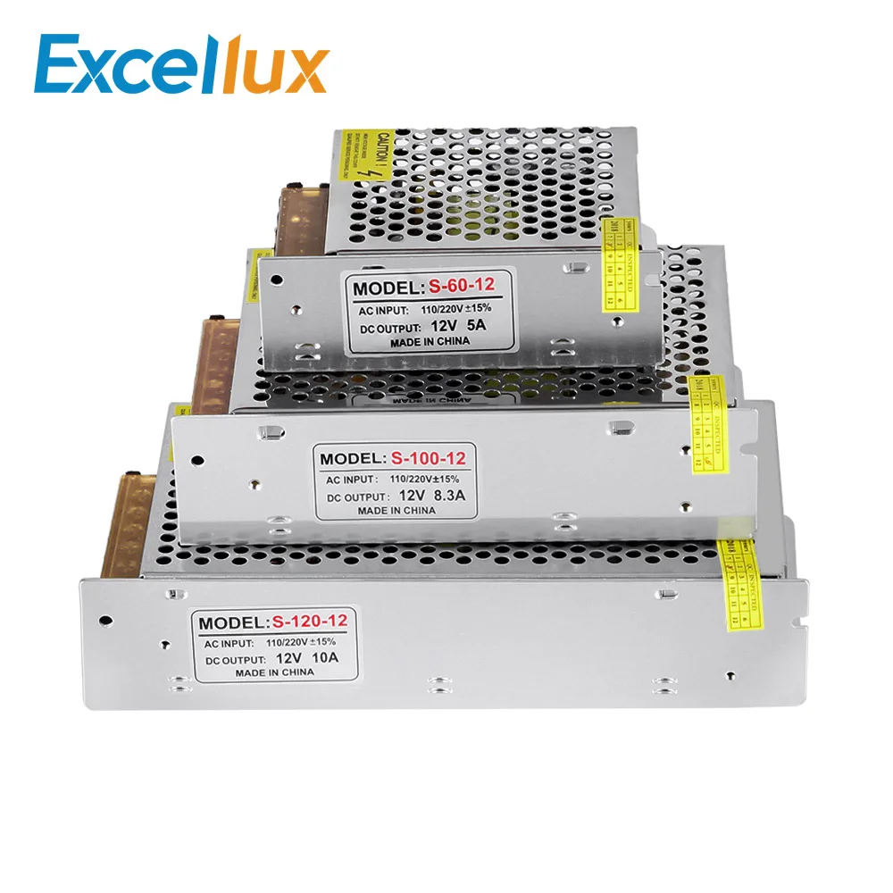 AC110/220 V DC/DC 12 Питание 2A 5A 8.3A 10A Светодиодный драйвер для светодиодный полосы света