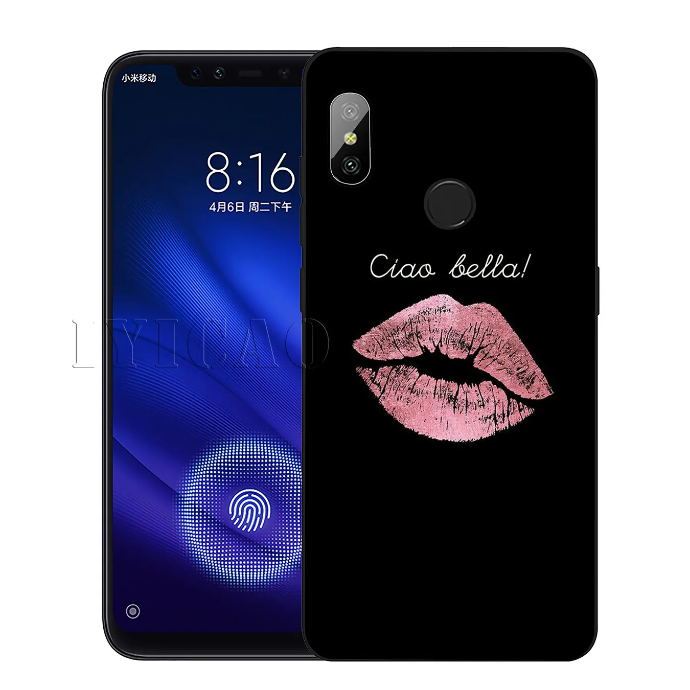IYICAO Kiss With Lips замечательный Популярный силиконовый мягкий чехол для Xiaomi Redmi 6A 5A Note 8