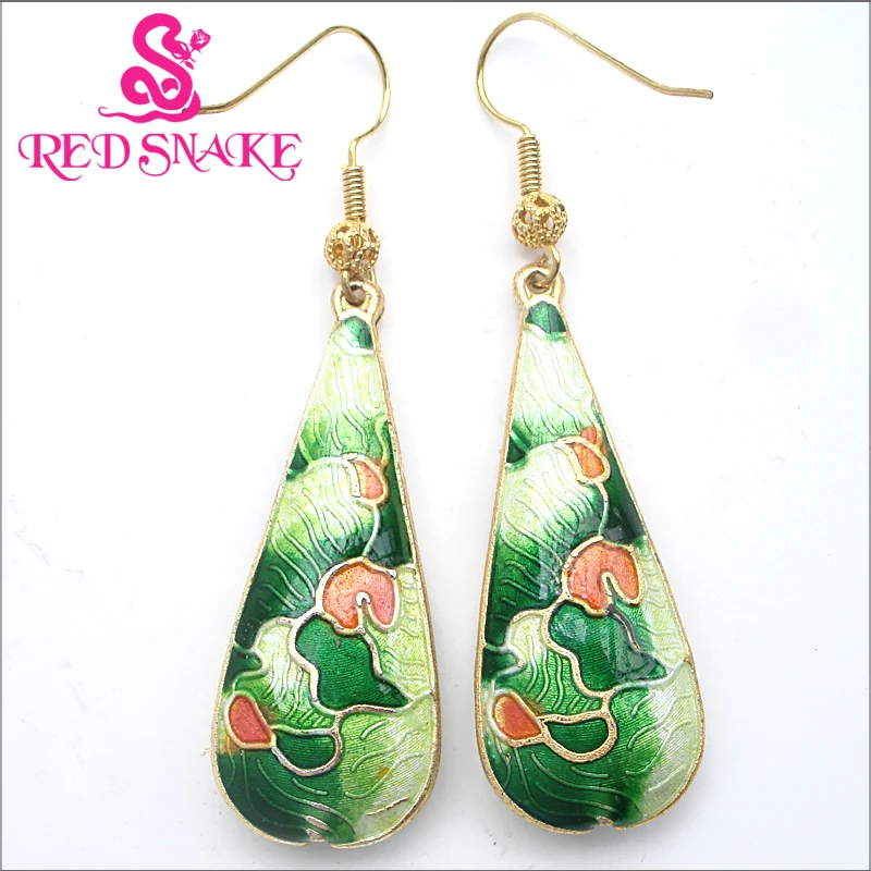 Модные ювелирные украшения с красной змеей эмалированные Очаровательные
