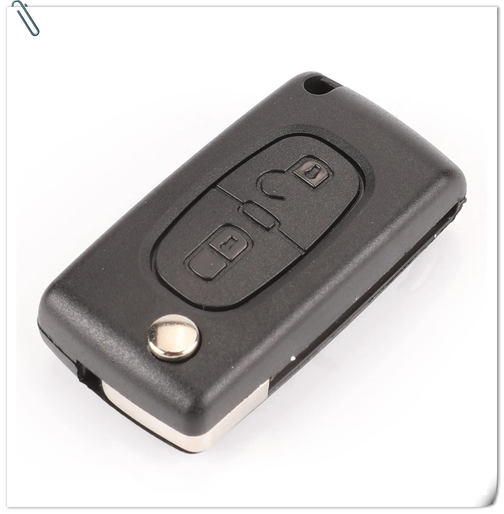 Jingyuqin 434 МГц ASK/FSK 2 кнопки флип ключ для peugeot 107 207 307 307S 308 407 607 пульт дистанционного управления Fob PCF7961 PCF7941 чип