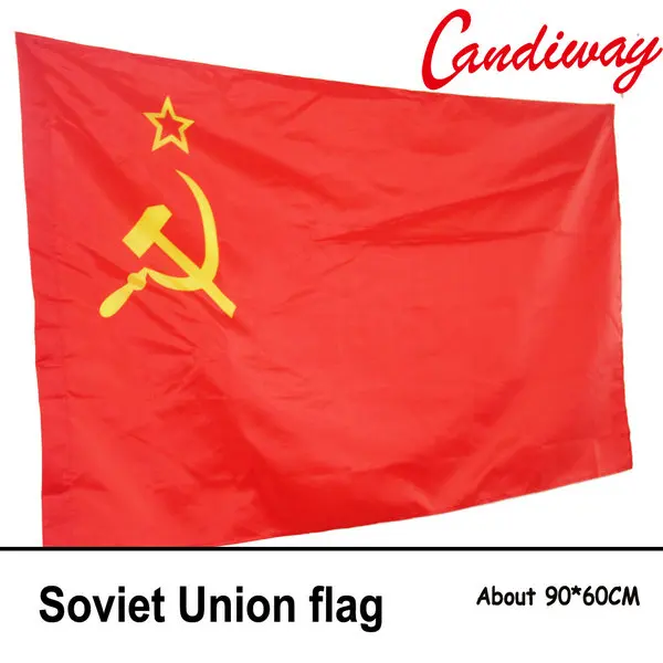 60 X 90 CM 11,11 русский, СССР, флаг России, полиэстер, национальный флаг, флаг СССР, флаг России - Цвет: 60 X 90 CM