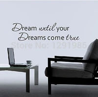 words dream your dream come ture wall quote wall art decal sticker home decor removable diy wall sticker wedding decoration