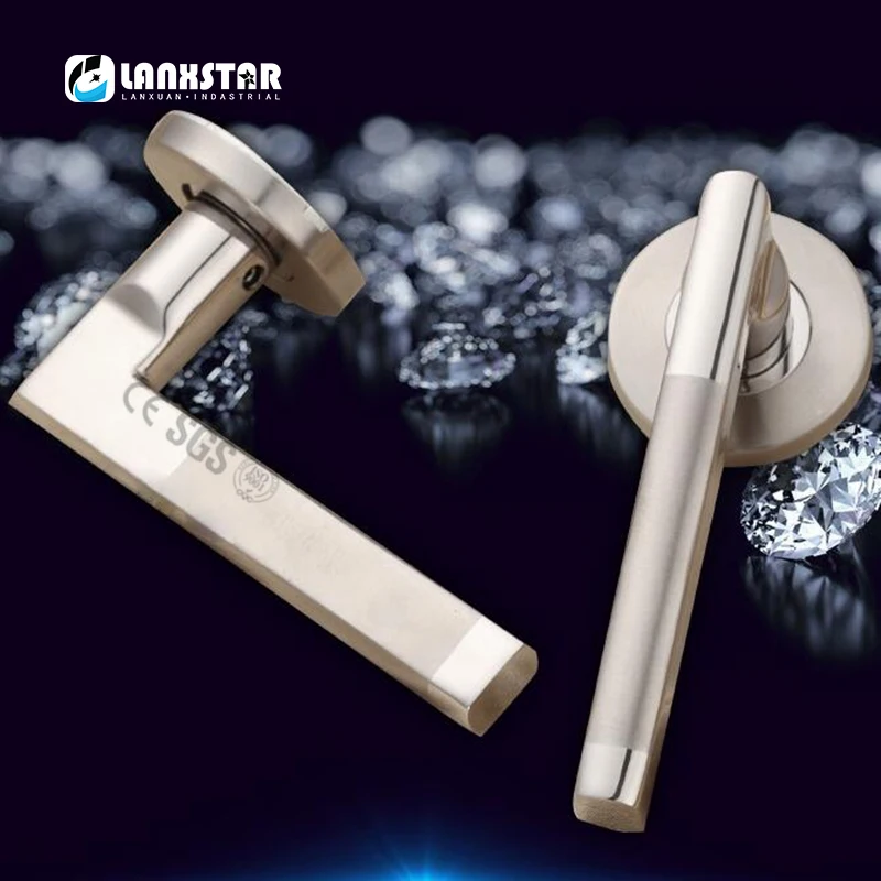 Дверные ручки из нержавеющей стали замки для межкомнатных дверей с проволочным