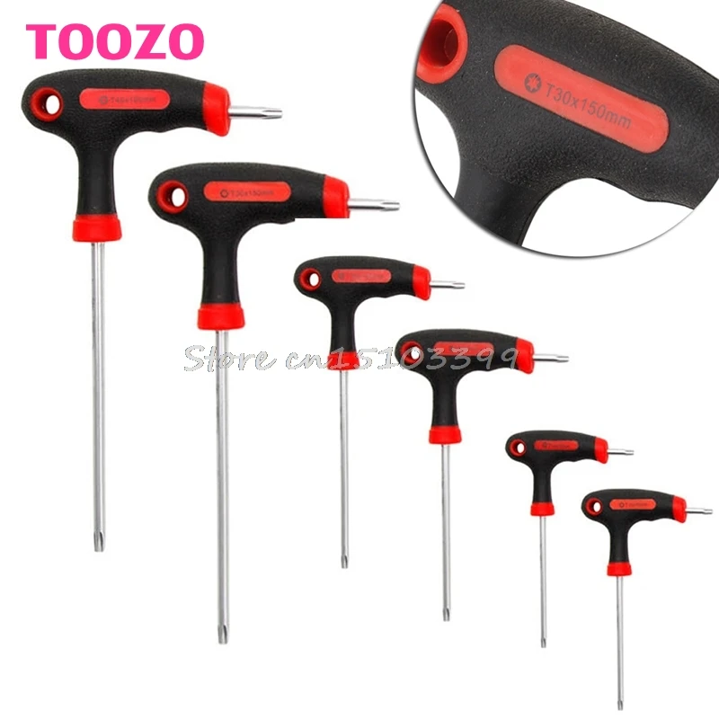 С Т-образной ручкой ручка Torx& шестигранный ключ Отвертка Инструмент T10/15/20/25/30/40 G08 и Прямая поставка