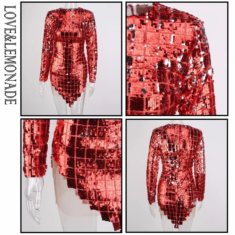 Love & Lemonade красное клетчатое Сетчатое платье с блестками LM0781|mesh bodycon dress|bodycon dressdress