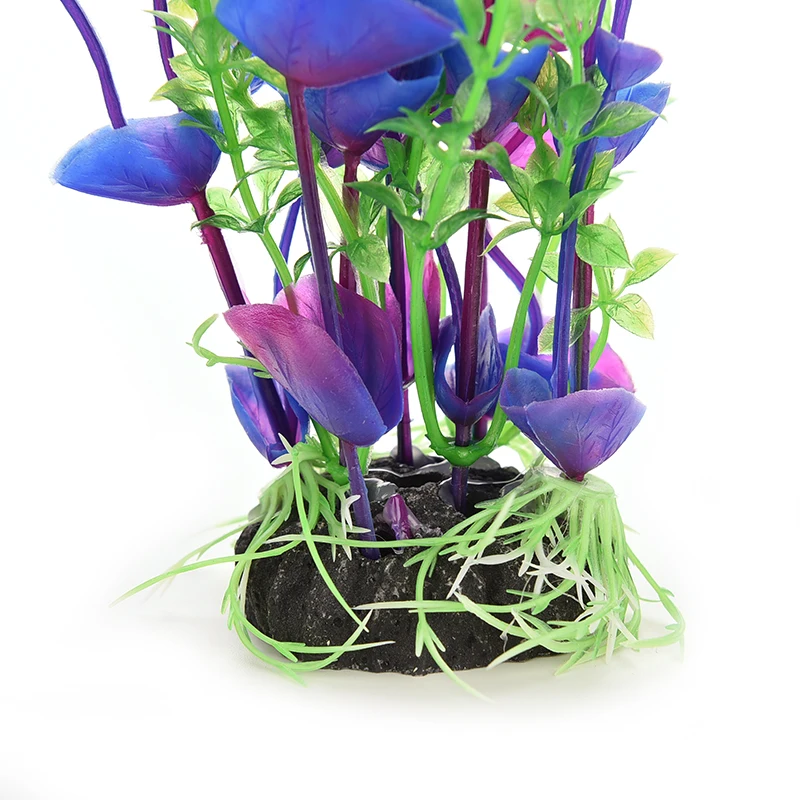 1Pcs New Purple/Green Artificial Water Plant For Fish Tank Aquarium Decoration Best Deal | Дом и сад