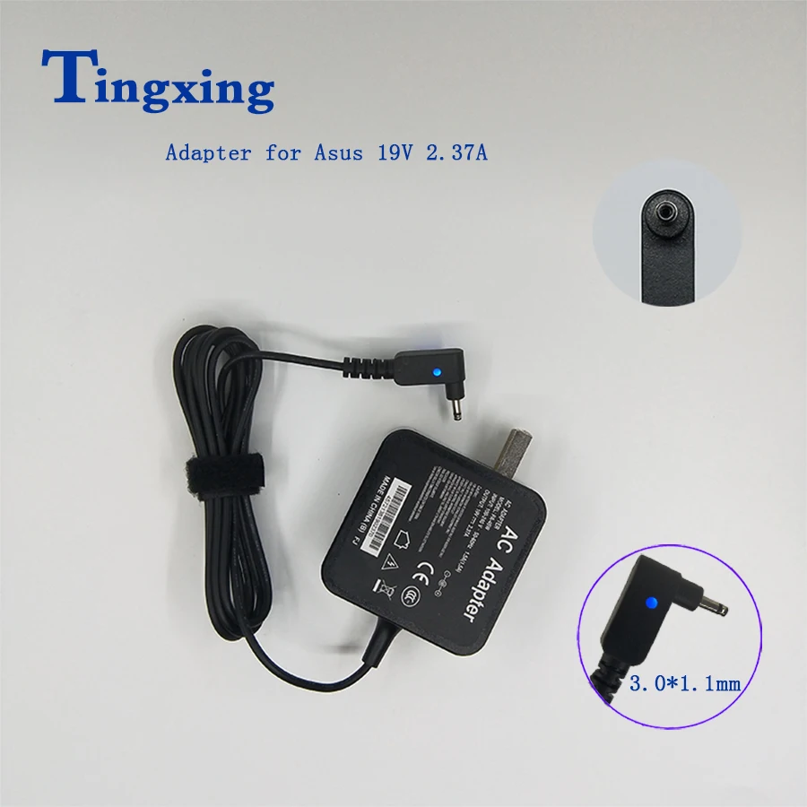 

19V 2.37A 45W 3.0*1.1mm Laptop Charger For Asus Zenbook UX21 UX21E UX31UX31E UX31K UX32 UX42E AC Power Adapter