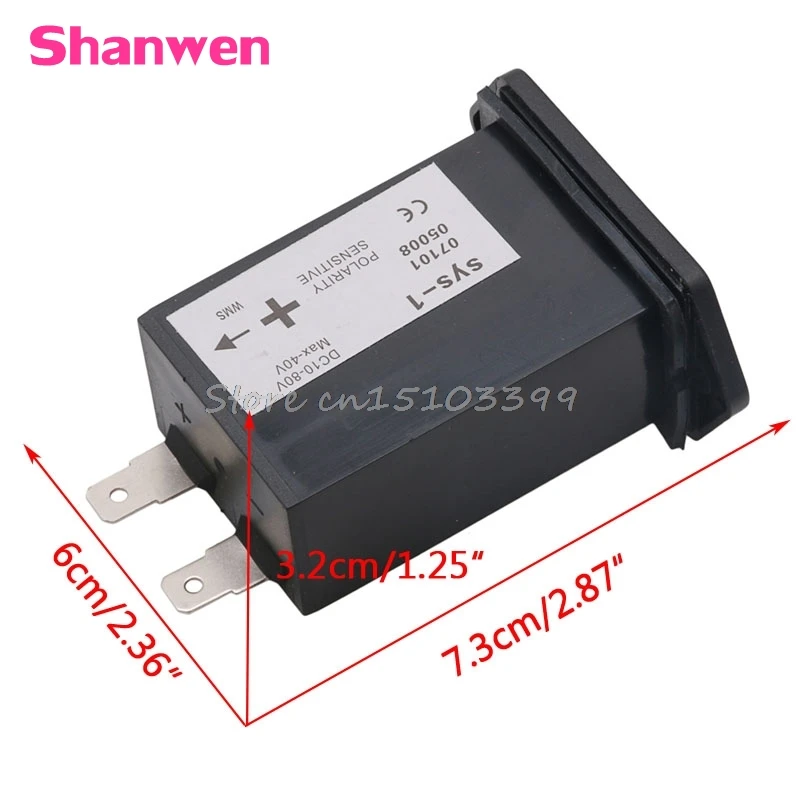 

DC 10 ~ 80V Hour Meter Sealed Counter Gauge for Cart Marine Tractor Engine Mower Drop Ship