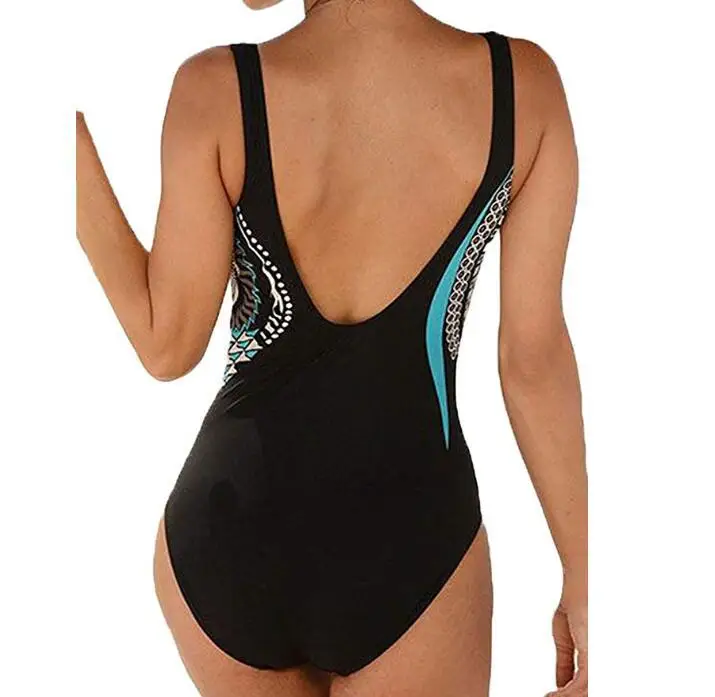 Женский купальный костюм с винтажным принтом Maillot De Bain подкладкой 2019|Комбинезоны|