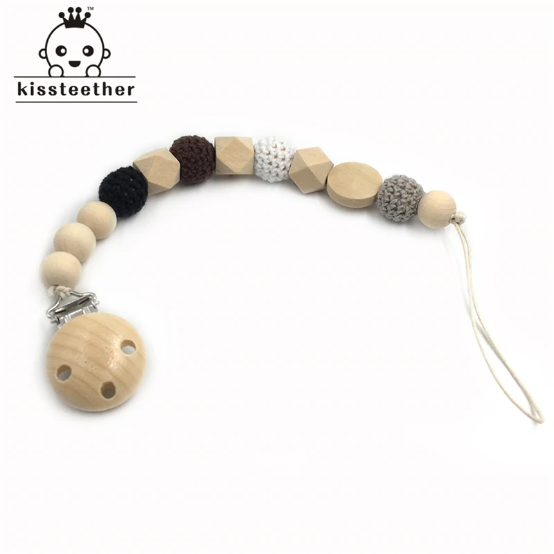 Детский деревянный Прорезыватель для зубов с геометрическим рисунком | Мать и