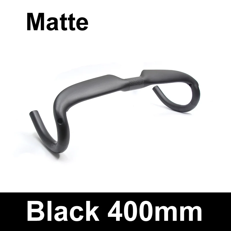 no logo 400mm-matte ULLICYC дорожный велосипедный гоночный матовый/глянец полностью углеродный руль Внутренний кабель углеродное волокно для велосипеда, руль 31,8*400/420/440 мм WB240 - Цвет: no logo 400mm-matte